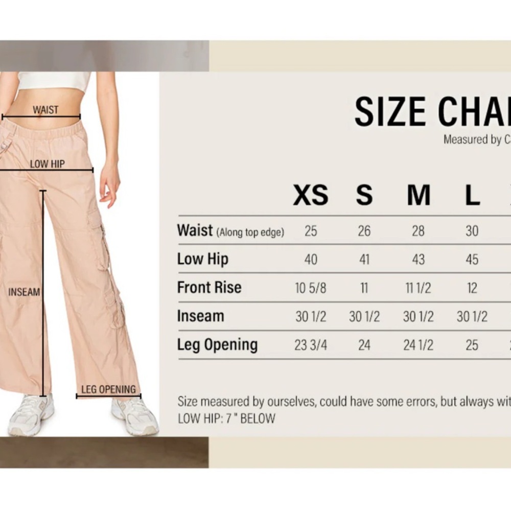 Cargo Pants Cali 1850 Suspender Brown Twill   Large Pockets High Rise Large NWT - Picture 16 of 16